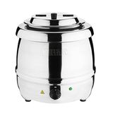 Waterkoker Buffalo Waterkoker 10L Commerciële Elektrische Kruik 360X345mm van de Buffelroestvrije staalsoep
