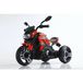 Vélo électrique pour enfants, 6V4.5AH, avec Bluetooth, port USB pour musique et lumières, couleur rouge