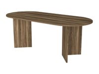 Vente-unique Eettafel 8 personen - Donker naturel - TOPANIA