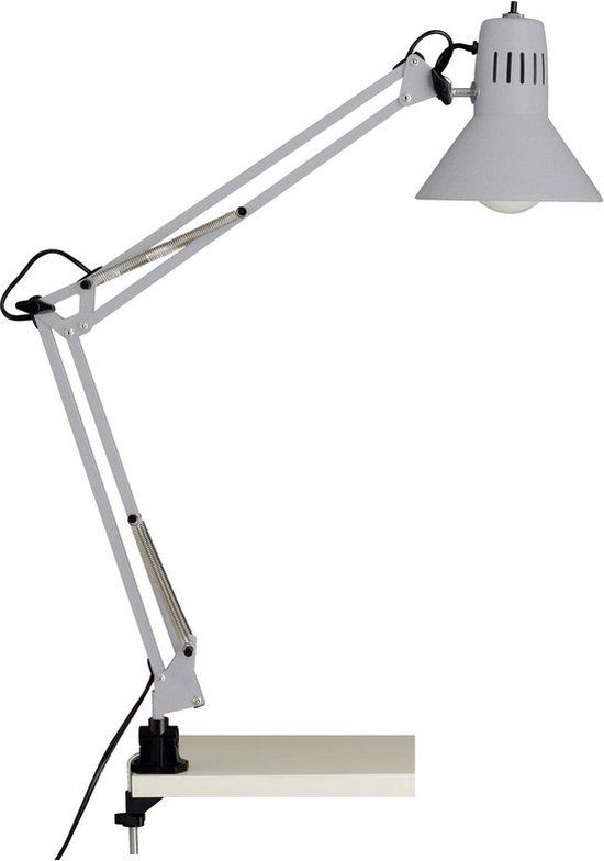 Brilliant Hobby Bureauklemlamp - Metaal - E27 - 40W - Grijs