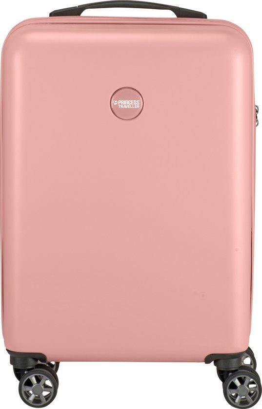 Princess Traveller PT01 Deluxe Handbagagekoffer - Peony Pink - 55cm - Hardcase - 8 Wielen - 35L