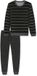 Schiesser Heren Pyjama Badstof Casual Nightwear Donkergrijs 58
