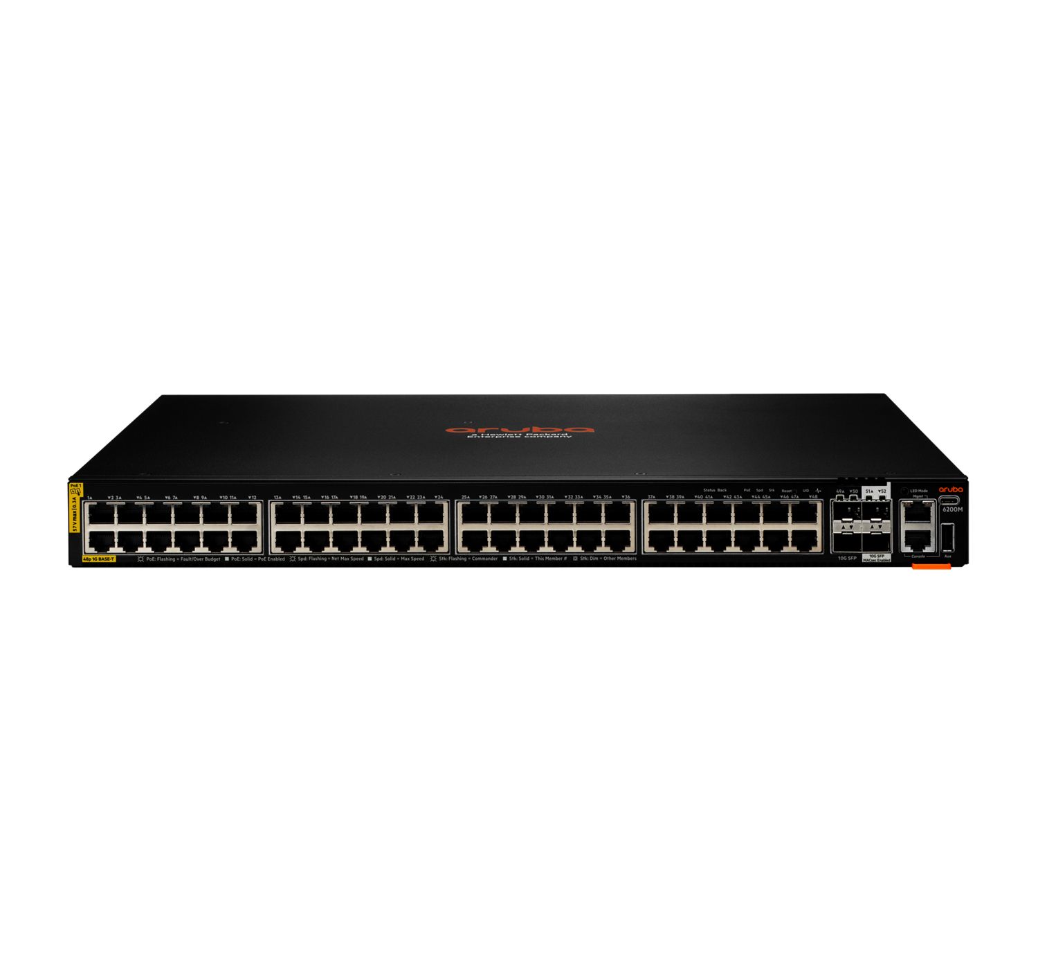 Aruba 6200M - Managed L3 Gigabit Ethernet PoE Switch - 48 Ports