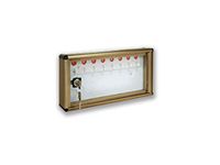 Alubox 1007635 Bc24 prikbord voor 24 sleutels, zilverkleurig