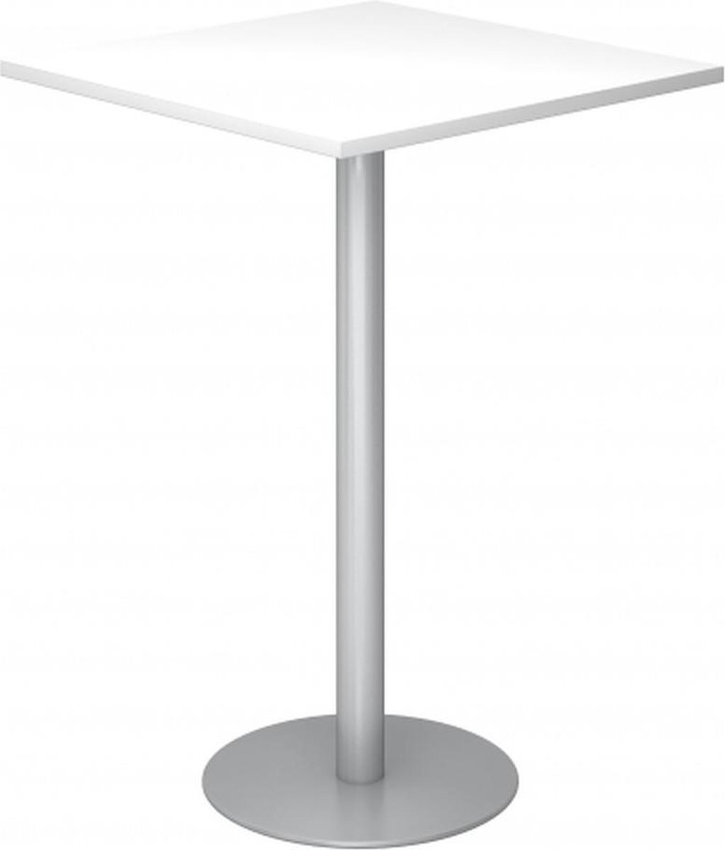 hjh OFFICE PRO Bistro H88Q S - Systeem conferentietafel Wit / zilver