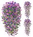 Solidchoice - Fleurs artificielles à suspendre avec eucalyptus, pour extérieur, 2 pièces