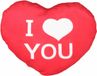 Krüger & Gregoriades Kruger Sierkussentje Valentijn - I Love You - hartje vorm - rood - 25 cm