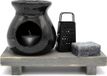 Ideas 4 Seasons Amberblokjes/geurblokjes cadeauset 4-delig - musk geur - inclusief geurbrander en rasp