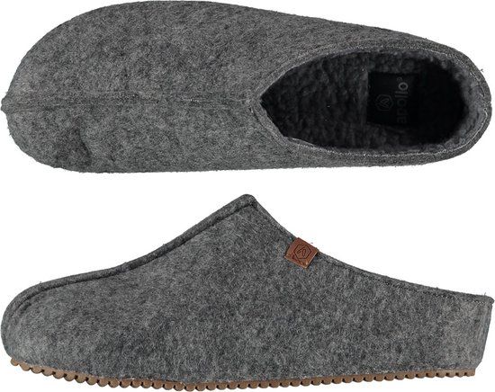 Apollo Heren Home Slipper / Pantoffel / Sloffen - Grijs - 41/42