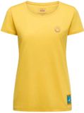 La Sportiva Climbing On The Moon T-shirt Korte Mouwen Geel M Vrouw