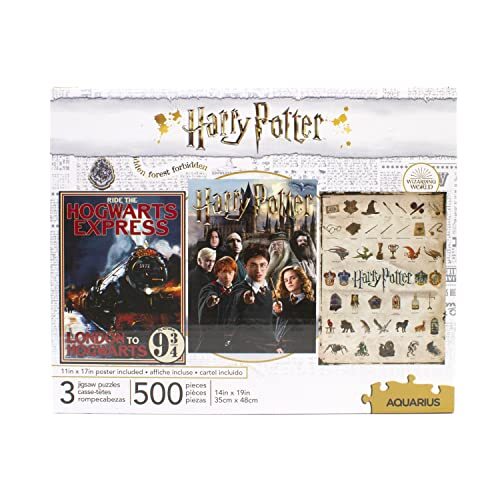 Aquarius Set van 3 Harry Potter puzzels 500