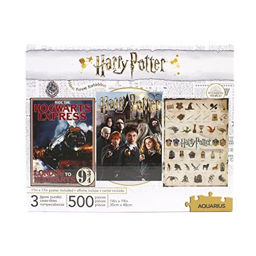 Aquarius Harry Potter Puzzel Set - 3 x 500 stukjes - 0840391148215