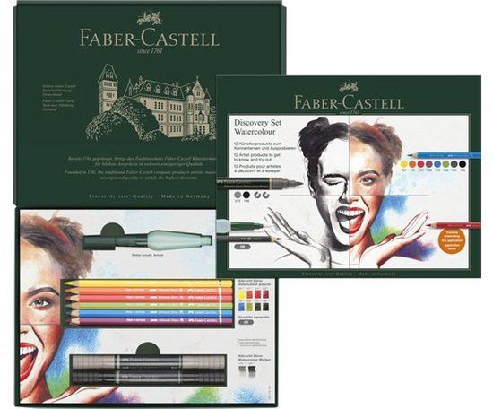 Faber-Castell Albrecht Dürer Aquarelpotloden Discovery Set Wet Mediums - 12 Stuks