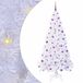 vidaXL Kunstkerstboom met 300 LED Wit 210 cm PVC en Staal