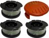 Black & Decker 3 bobines de fil + capot pour STC 1820 1850 EPC EP 806856-50 RC-100-P