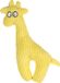 Flamingo Honden/Puppyspeelgoed PEBBLES Corduroy Giraf - 27 cm - Geel
