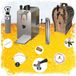 HAJUS AG Ensemble complet sous-plan robinetterie bière JET 30 - refroidisseur sec 1 robinet 35 l/h avec fût en bois