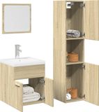 Maison Exclusive - Ensemble de meubles de salle de bain, 3 pièces, chêne Sonoma, bois composite