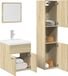Maison Exclusive - Ensemble de meubles de salle de bain, 3 pièces, chêne Sonoma, bois composite