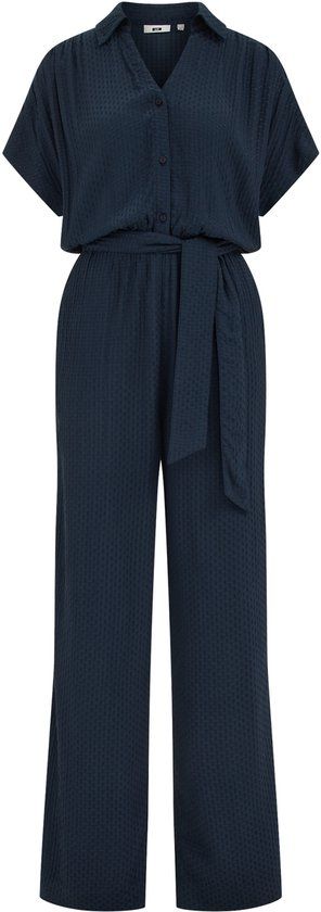 WE Fashion Dames jumpsuit met structuur