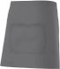 Velilla Halflang schort grijs Polyester/Katoen Effen One size