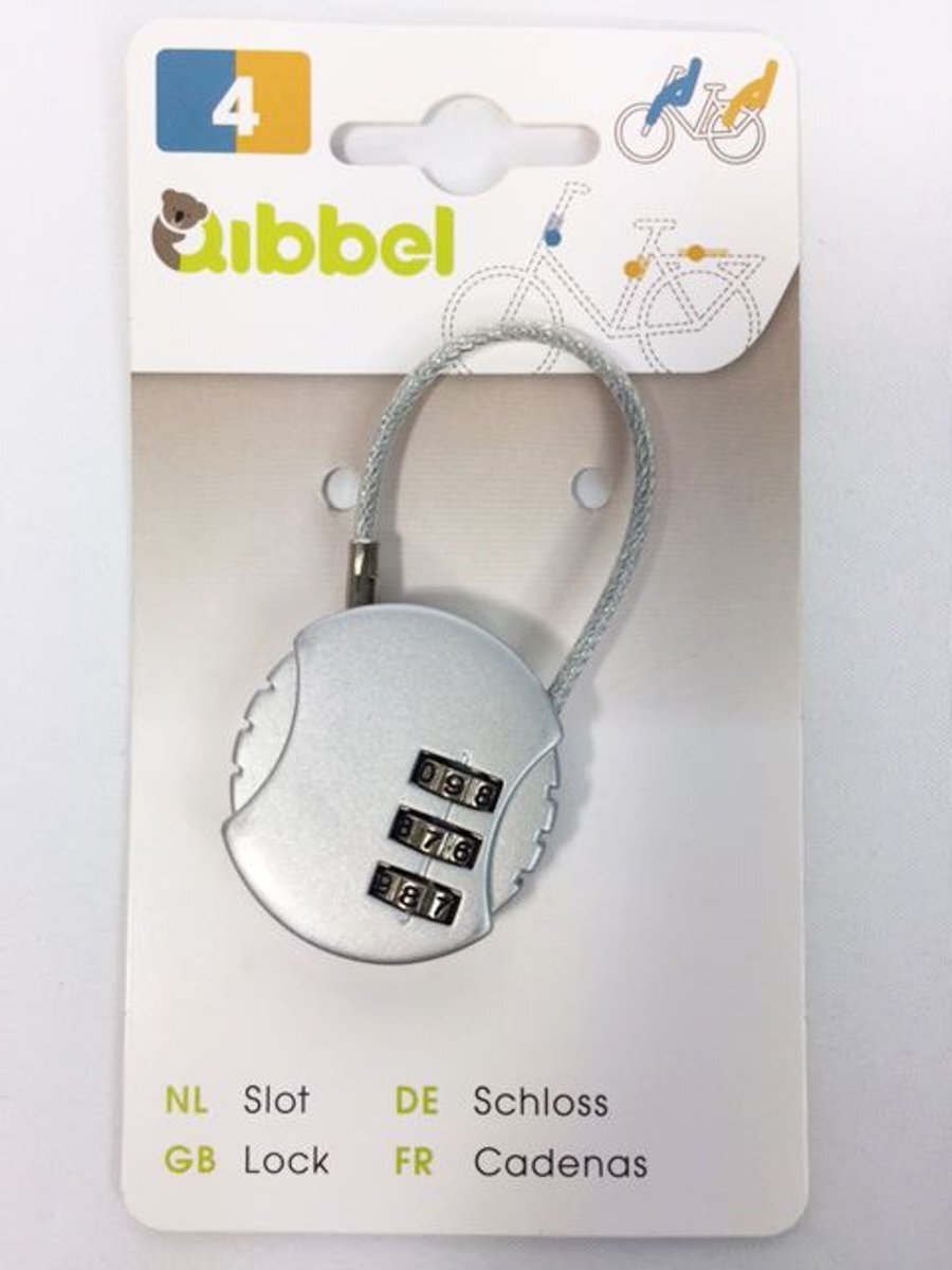 Qibbel Mini kabelslot met cijfercode