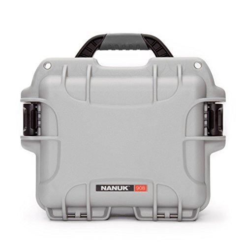 Nanuk 908 waterdichte hardshell koffer leeg - zilver