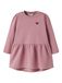 NAME IT Meisjes Jurk NMFVIMA LS SWE DRESS BRU Lilas Katoen/Polyester Maat 128