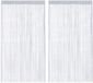 vidaXL Cord curtains - 2 pieces - 140x250 cm - Light grey