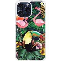 iPhone 15 Pro Max Tropical Toucan Bedrukt Siliconen Hoesje