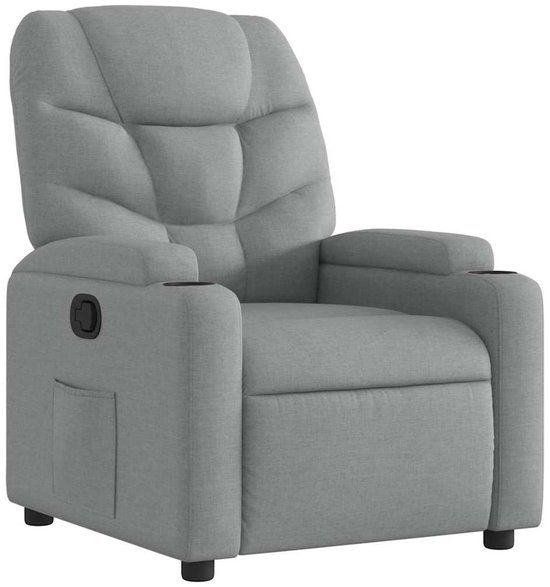 VidaXL Accent Chair Fabric Grey 74x89x100 cm