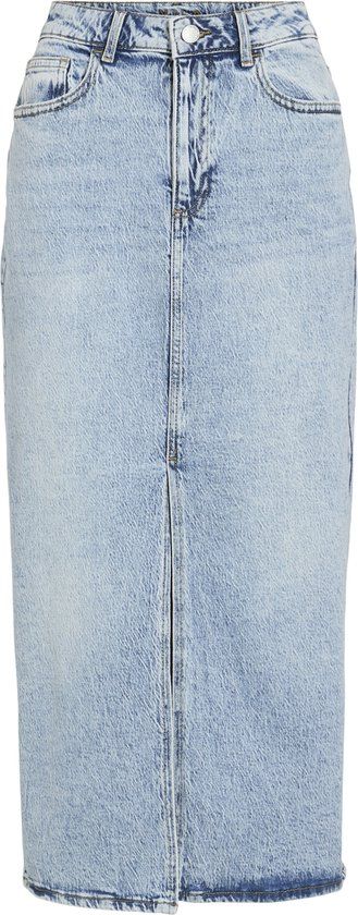 Vila - VIJAF HW MIDI DENIM SKIRT-NOOS - Light Blue Denim - 36
