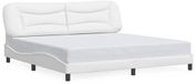 vidaXL Bedframe Kunstleer Wit 200x200 cm