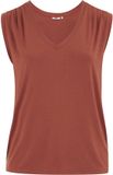 WE Fashion Dames jersey singlet Terra Cotta