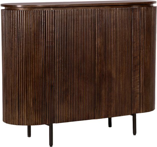 Lewis & Loft Dressoir Lena – Met 2 deuren – FSC®-gecertificeerd mangohout – Walnoot bruin
