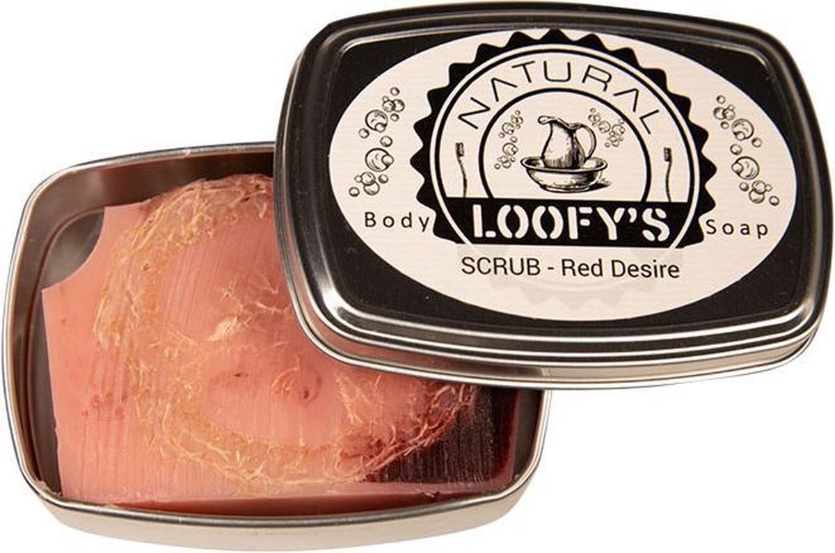 Loofy's Zeep met Loofah Scrub - Red Desire Scrubzeep - Red Desire