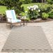 Morhane Patara Petek tapis d'extérieur à poils ras rectangulaire 80x150cm beige