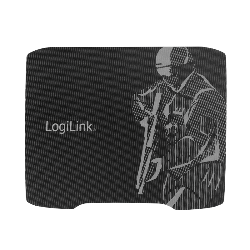 LogiLink CarbonRace - Muismat - Zwart/Grijs - 33x25cm