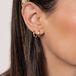 Hey Happiness Classic Band Kleine Oorringen Dames 925 Zilver 18K Roségoud