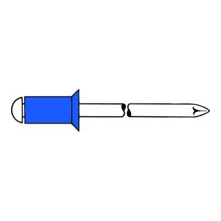 Gesipa Blindklinknagels Staal/Staal Verzonkenkop 4 x 8 - 500 stuks