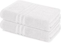 Lavea® Set van 2 handdoeken 80x200 cm, 100% Katoen – Wit