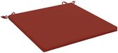 vidaXL Zitkussen SOEST 100% Polyester Rood 80 x 80 x 3 cm