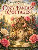 Hidden Worlds Cozy Fantasy Cottages Adult Coloring Book