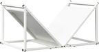 vidaXL - Brandhoutrek - 70x43x34,5 cm - Koudgewalst Staal - Wit