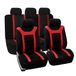 FH GROUP fb070red115 Complete set autostoelhoezen voor sportwagen, rood, nummer 11