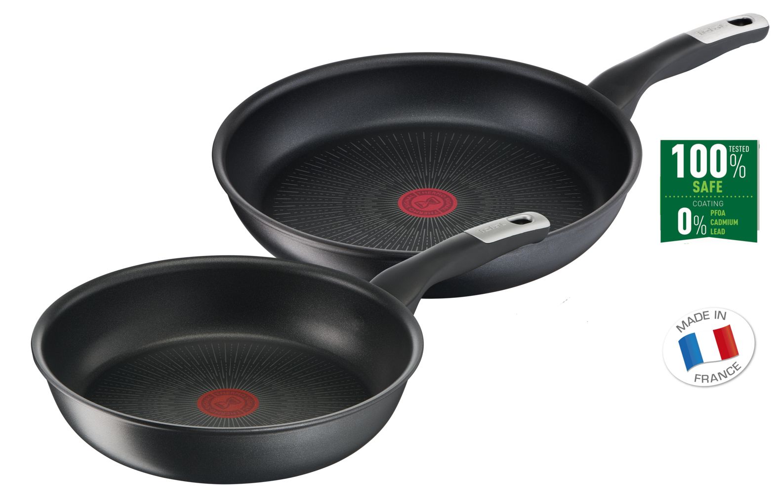 Tefal Unlimited Pannenset - 2-delig (22/28 cm) - Inductie - Zwart