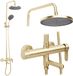 Rea - Doucheset Arcos Brush Gold - 15 x 15 x 134 cm
