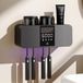 Shenzhen Haorui Industrial Technology Co., Ltd. Porte-brosse à dents stérilisateur uv avec 4 fentes pour brosse à dents électrique et 2 gobelets pour brosse à dents, organisateur mural (dentifrice) pour enfants, adultes et salles de bain (noir)