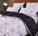 Ibenzoa® Dekbedovertrekset Eenpersoons 135x200 cm Geometrisch Patroon Wit Microvezel