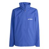 adidas Heren Terrex Multi Essentials 2 Layer Rain Jacket, semi lucid blue, XL